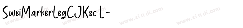 SweiMarkerLegCJKsc L字体转换